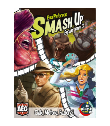 Smash Up: Esp. 3 - Ciak, Motore, Fazione! | Espansione di Giochi di Carte con Viaggiatori del Tempo e Scimmie Cyborg, 2-4 Giocat