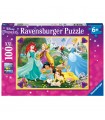Puzzle da 100 Pezzi XXL - Principesse Disney