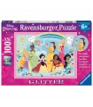 Puzzle da 100 Pezzi XXL Glitter - Disney Princess