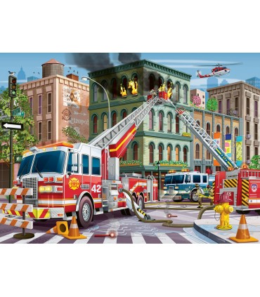 Puzzle da 100 Pezzi XXL - Pompieri