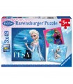 3 Puzzle da 49 Pezzi - Frozen C