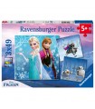 3 Puzzle da 49 Pezzi - Frozen B