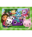 4 Puzzle da 42 Pezzi - Gabby's Dollhouse