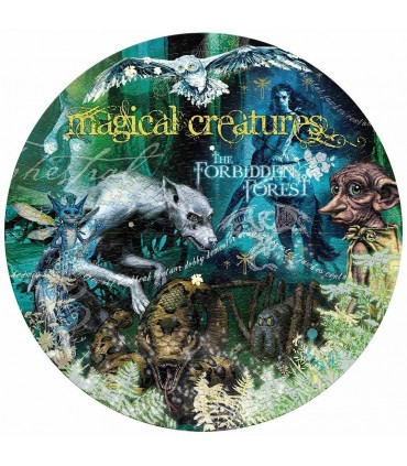 Puzzle da 500 Pezzi Circolare - Harry Potter Creature Magiche