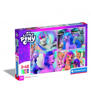 3 Puzzle da 48 Pezzi - My Little Pony