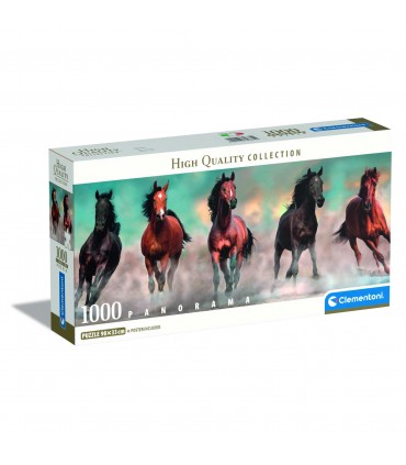 Puzzle da 1000 Pezzi Panorama - Cavalli al Galoppo