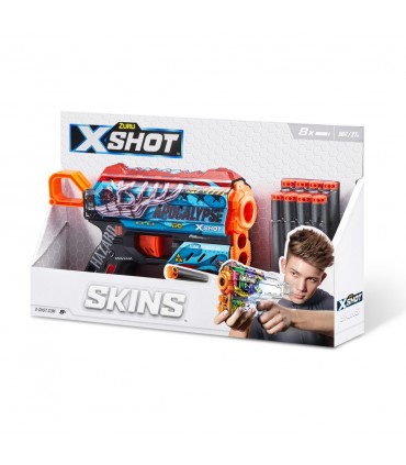 X-SHOT SKINS - FLUX con 8 dardi (Modello assortito)