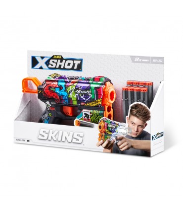 X-SHOT SKINS - FLUX con 8 dardi (Modello assortito)