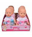 New Born Baby Bebè cm.30 in display 6 pz - 3 asst