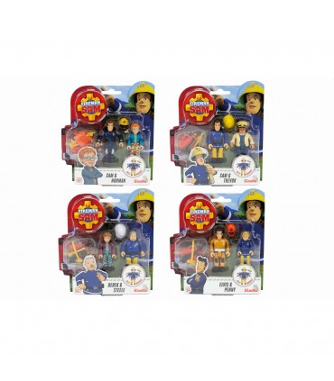 Set due Personaggi articolati cm.7,5 con accessori - 4 asst