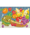 2 Puzzle da 24 Pezzi - Allegria di Frutta e Verdura