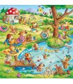 3 Puzzle da 49 Pezzi - Vacanze in Campagna