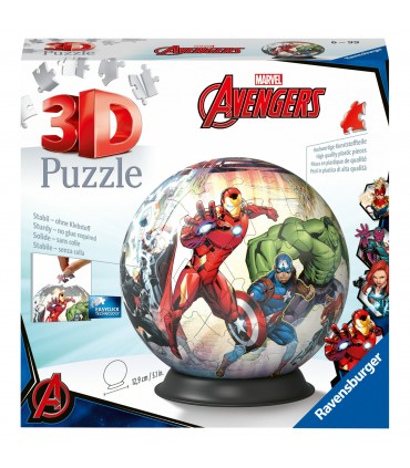 Puzzle da 72 Pezzi 3D - Puzzle Ball Avengers