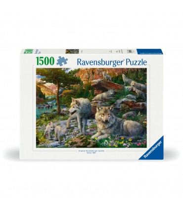 Puzzle da 1500 Pezzi - Lupi in Primavera