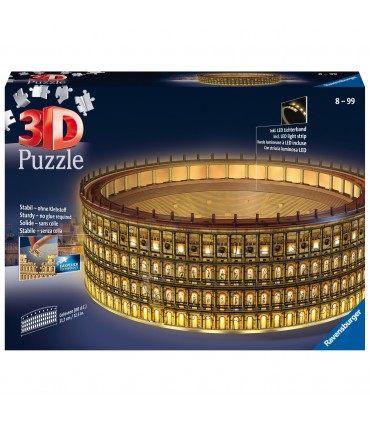 Puzzle da 216 Pezzi 3D Serie Maxi - Colosseo Night Edition 