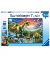 Puzzle da 100 Pezzi XXL - Dinosauri Preistorici