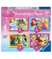 4 Puzzle in 1 - Princesse Disney