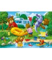 2 Puzzle da 24 Pezzi - Famiglia di Orsi Va in Campeggio