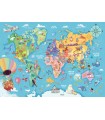 Puzzle da 125 Pezzi - Gigante da Pavimento: Mappa del Mondo