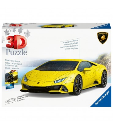 Puzzle da 156 Pezzi 3D - Lamborghini Huracán EVO Giallo