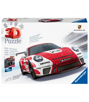 Puzzle da 152 Pezzi 3D - Porsche 911 GT3 Cup Salzburg 