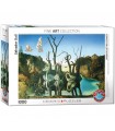 Puzzle da 1000 Pezzi - Dali, Salvador : Swans Reflecting Elephants