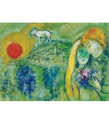Puzzle da 1000 Pezzi - Chagall, Marc : The Lovers of Vence