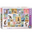 Puzzle da 1000 Pezzi - Yoga Cats