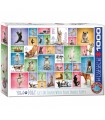 Puzzle da 1000 Pezzi - Yoga Dogs
