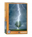 Puzzle da 1000 Pezzi - Lighting Striking Tree