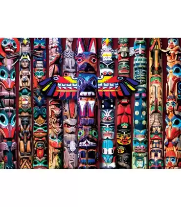 Puzzle da 1000 Pezzi - Canadian Totem Poles