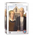 Puzzle da 1000 Pezzi - Grant Wood: American Gothic by Grant Wood