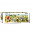 Puzzle da 1000 Pezzi Panorama - Garden Birds Panorama-Giordano