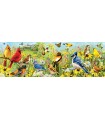 Puzzle da 1000 Pezzi Panorama - Garden Birds Panorama-Giordano