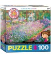 Puzzle da 100 Pezzi - Monet, Claude:  Monet's Garden by Claude Monet 100-Piece Puzzle