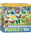 Puzzle da 100 Pezzi - Garden Butterflies 100-Piece Puzzle