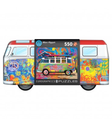 Puzzle da 550 Pezzi - Tin Box:  550pcs - VW Bus Tin - Wave Hopper