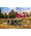 Puzzle da 550 Pezzi - Tin Box: Vintage Tractor Shaped Tin 550