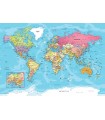 Puzzle da 550 Pezzi - Tin Box: Map of the World Tin