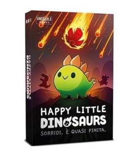 Happy Little Dinosaurs - Gioco di Carte Divertente per Famiglie, 2-4 Giocatori, 40 Minuti di Sfide e Risate, Italiano - Asmodee