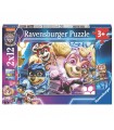 2 Puzzle da 12 Pezzi - Paw Patrol: The Mighty Movie