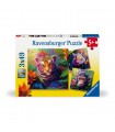 3 Puzzle da 49 Pezzi - Cuccioli della Giungla