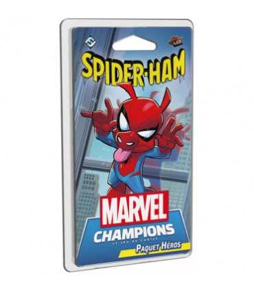 Marvel Champions: Il Gioco di Carte - Spider-Ham | Pacchetto Eroe Asmodee per 1-4 Giocatori, Durata 60 Minuti, Creato da Caleb G
