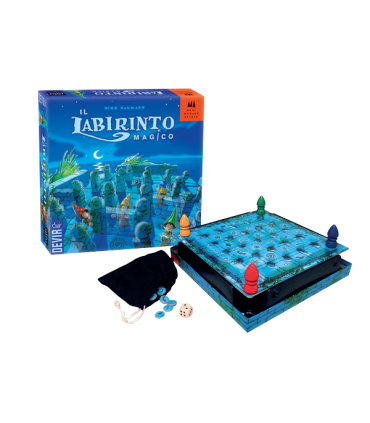 **Il Labirinto Magico - Gioco da Tavolo Strategico per Bambini 2-4 Giocatori, Memoria e Avventura Fantastica - Devir**