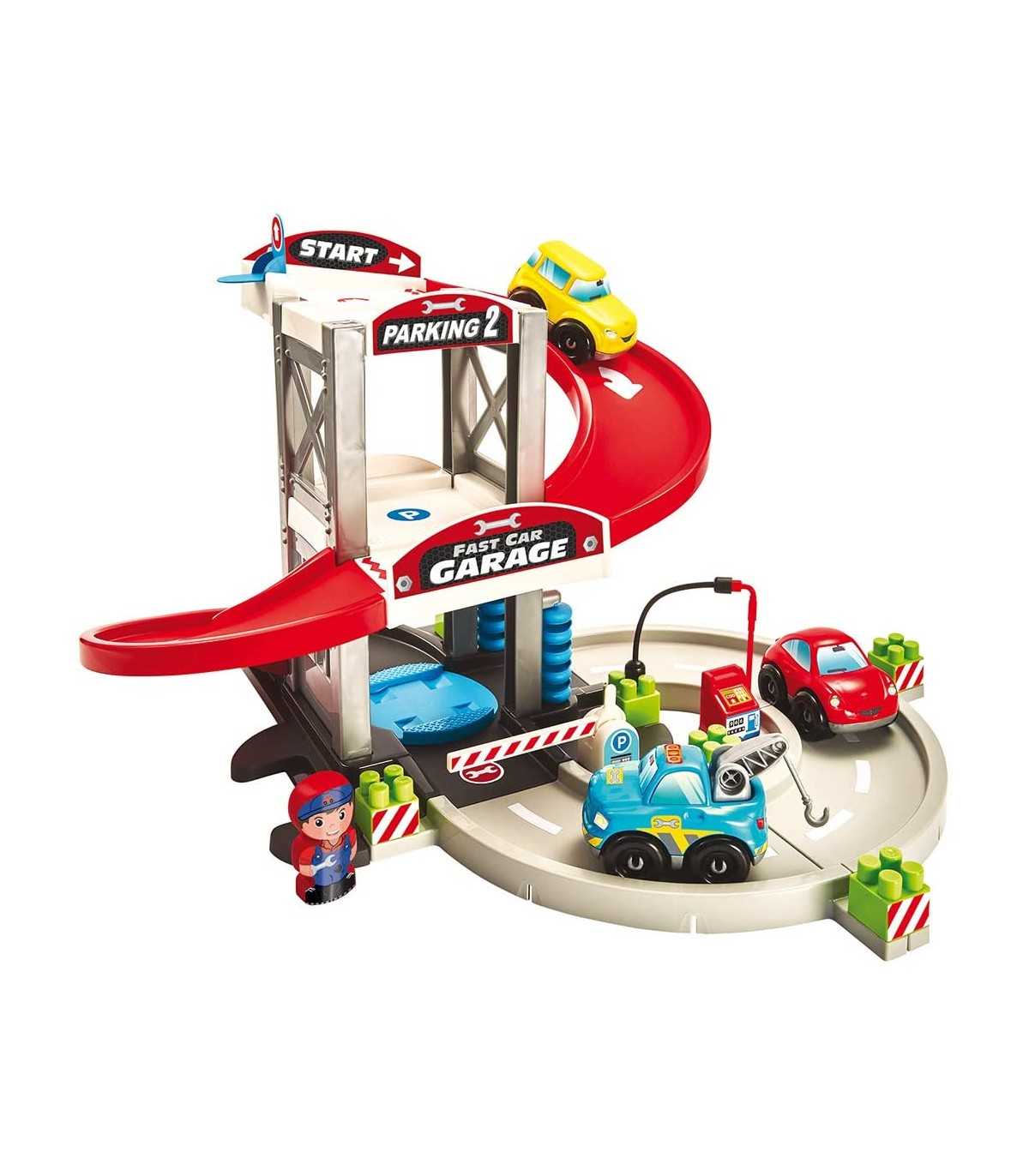 Abrick - Garage con 1 Personaggio e 3 Veicoli