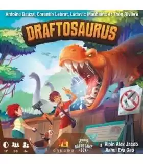 Draftosaurus - Gioco di Strategia Preistorica per Famiglie, 2-5 Giocatori, 15 Minuti di Divertimento, Ghenos Games