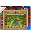 Puzzle da 1500 Pezzi - Harry Potter: Mappa di Hogwarts