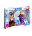 Puzzle da 60 pezzi Supercolor Frozen 2