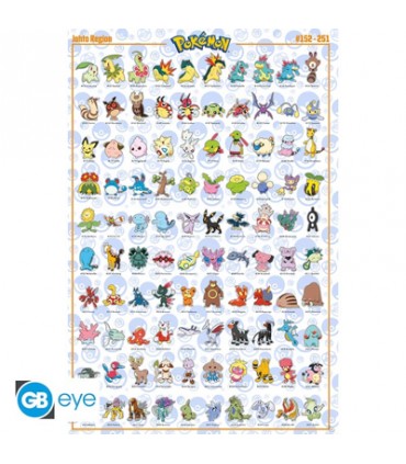 Pokemon Maxi Poster - Johto Pokedex