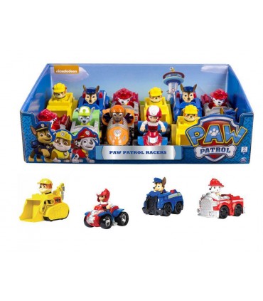 Paw Patrol Veicoli Rescue Racers Ass.To In Vassoio
